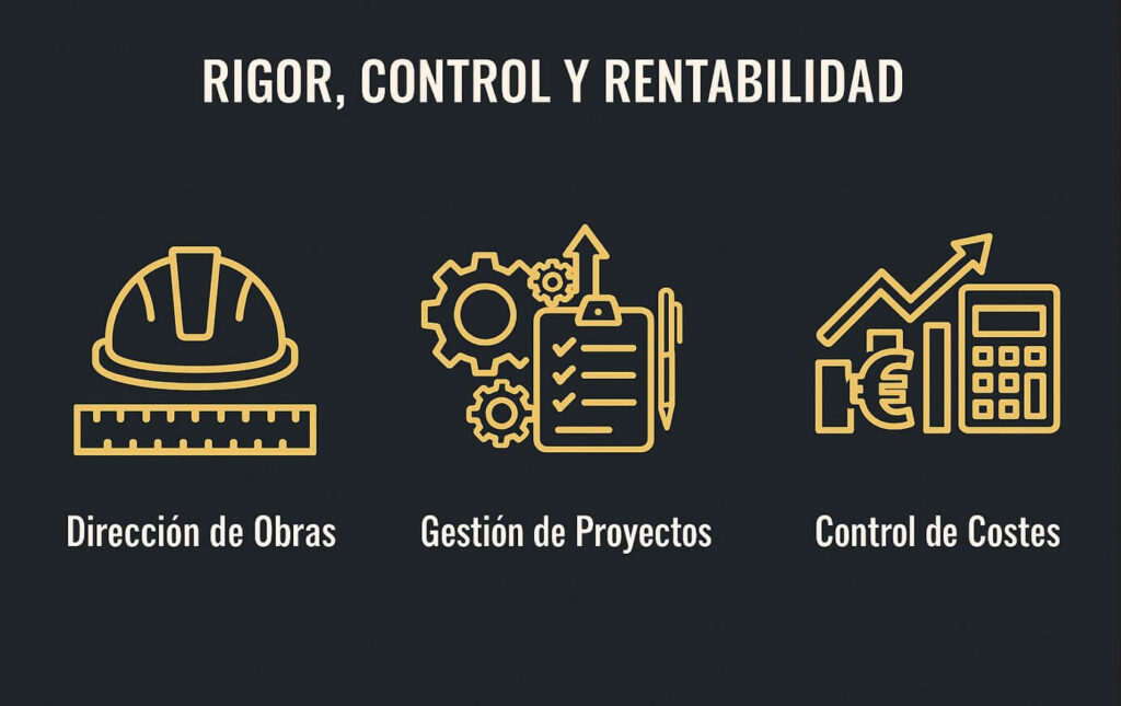 Servicios de Manuel Alonso, arquitecto técnico: dirección de obras, gestión de proyectos y control de costes